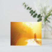 Kissende Couple in het zonlicht Briefkaart (Staand voorkant)
