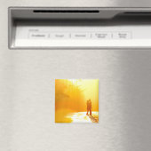 Kissende Couple in het zonlicht Magneet (Insitu (Vaatwasser))