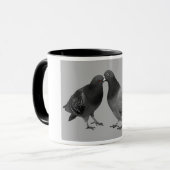 Kissende duiven Gift Mok (Voorkant links)