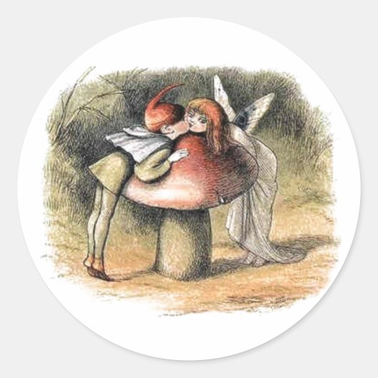 Kissende Fairy Sticker (Voorkant)
