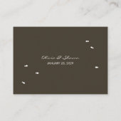 Kissende Fishes Corals Ocean Beach Wedding Party Plaatskaartje (Achterkant)