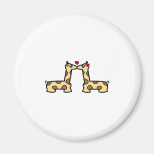 Kissende Giraffes Magnet
