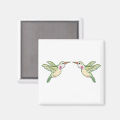 Kissende Hummingvogels Magneet (Voorkant / Achterkant)