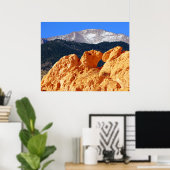 Kissende kamelen, tuin van de goden poster (Thuiskantoor)