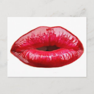 Kissende lippen! briefkaart