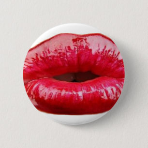 Kissende lippen! ronde button 5,7 cm