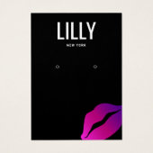 Kissende lips die een DisplayCard verdienen Visitekaartje (Voorkant)