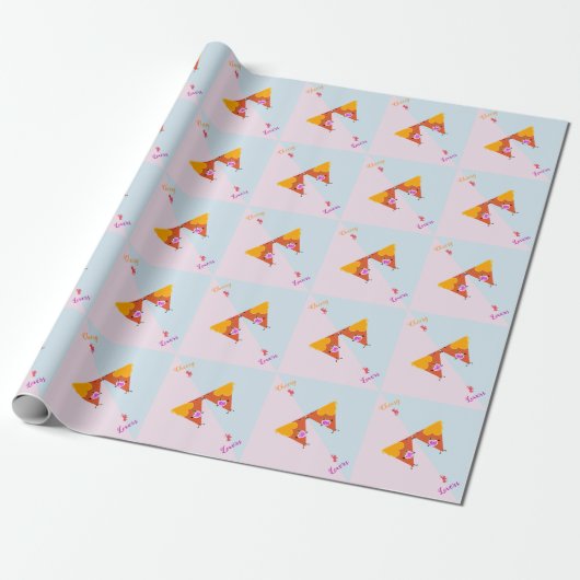 Kissende Nacho Valentijnse  Cadeaupapier (Uitgerold)