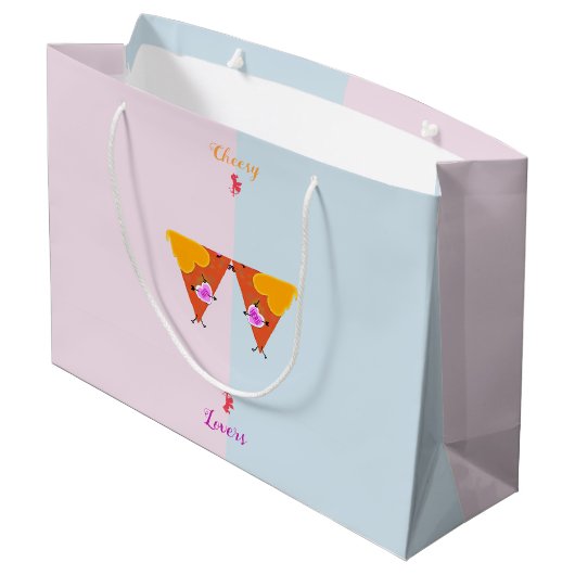 Kissende Nacho Valentijnse Groot Cadeauzakje (Achterkant Gekanteld)