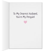 Kissende pinguïns, grappig dat je mijn pinguïn ben (Binnen (Rechts))