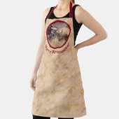 Kissende Santa en Moose Apron Schort (Insitu)