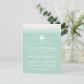 Kissende Seapaarden Heart Summer Beach Weddenschap Informatiekaartje (Staand voorkant)