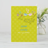 Kissende Tortelduifjes drijvende harten/pokstippen Kaart (Staand voorkant)