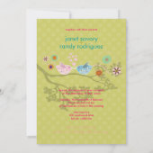 Kissende Tortelduifjes drijvende harten/pokstippen Kaart (Achterkant)