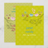 Kissende Tortelduifjes drijvende harten/pokstippen Kaart (Voorkant / Achterkant)