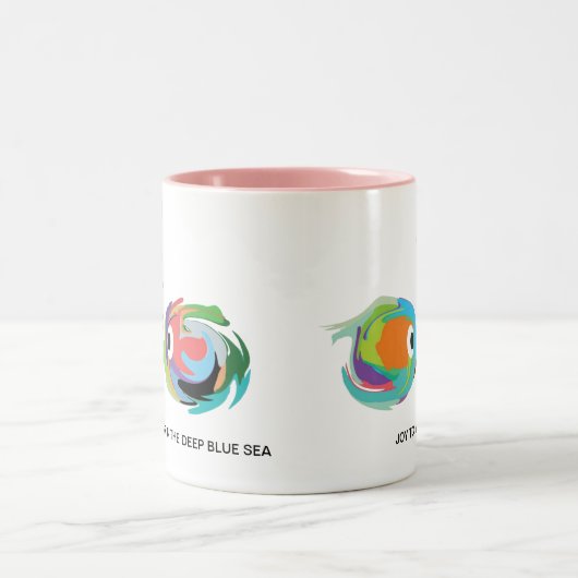 Kissende Vis 11 oz. Keramische Mok (Center)