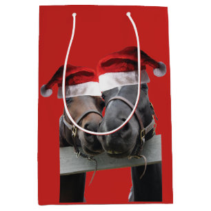 Kisser Horse Santa Claus Medium Cadeauzakje