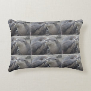 Kisser River Otters Decoratief Kussen
