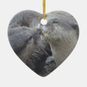 Kisser River Otters Keramisch Ornament (Voorkant)