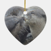 Kisser River Otters Keramisch Ornament (Achterkant)