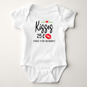 Kisses 25 cent gratis voor Baby van Valentijnsdag Romper