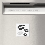 kisses-blackwhitegrey magneet (Insitu (Vaatwasser))