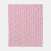 Kisses Blanket Pink Cute Kisses Blankets Fleece Deken (Voorkant)