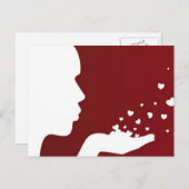 Kisses blazen briefkaart (Voorkant / Achterkant)