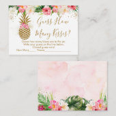 Kisses Bridal Game Informatiekaartje (Voorkant / Achterkant)