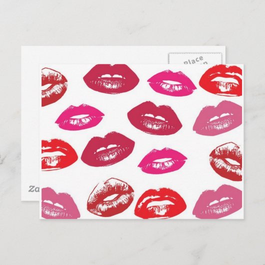 Kisses Briefkaart (Voorkant / Achterkant)