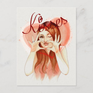 Kisses Briefkaart