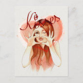 Kisses Briefkaart (Voorkant)