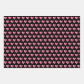 Kisses en harten Patroonverwikkeling Waterverf Inpakpapier Vel (Voorkant 3)