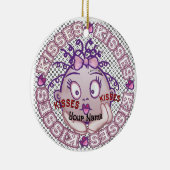 Kisses Face Keramisch Ornament (Rechts)