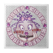 Kisses Face Tegeltje (Voorkant)