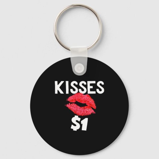 Kisses For Only One Dollar Valentine's Day Edition Sleutelhanger (Voorkant)