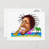 Kisses from Jamaica BOB Briefkaart (Voorkant / Achterkant)