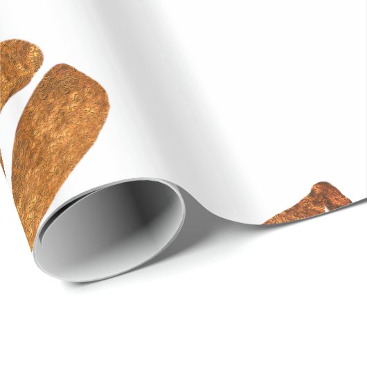 Kisses Gouden Lippen Inpakpapier (Rol Hoek)