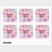 Kisses & Hearts Modern Valentine Candle Labels (Vel)