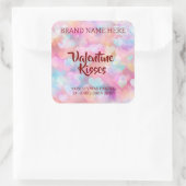 Kisses & Hearts Modern Valentine Candle Labels (Tas)