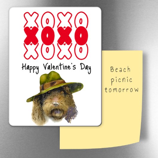 Kisses & Hugs-Valentijn uit de hondenkoelkast Magneet