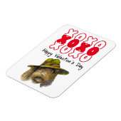 Kisses & Hugs-Valentijn uit de hondenkoelkast Magneet (Linkerzijde)