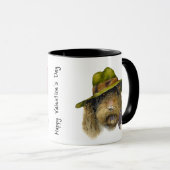 Kisses & Hugs-Valentijn van de Kaart van de honden Mok (Voorkant rechts)