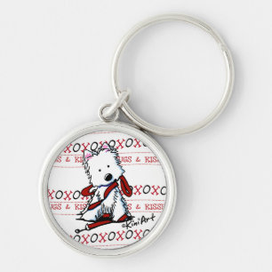 Kisses & Hugs Westie Sleutelhanger