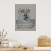 Kisses in een buisje poster (Keuken)