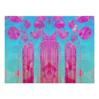 Kisses in pink perfect poster