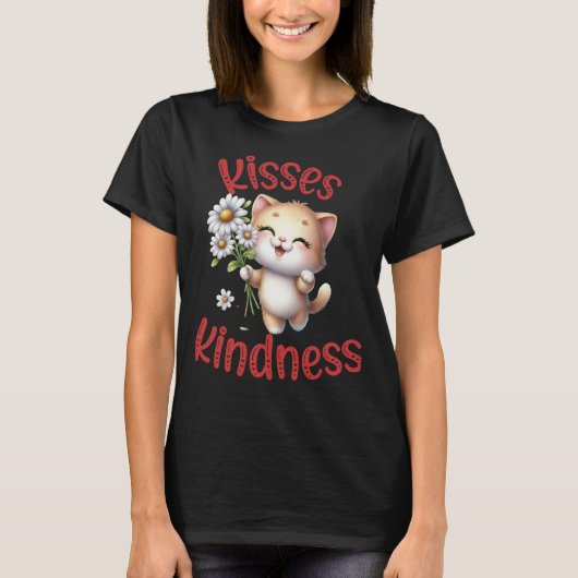 Kisses & Kindness Voetbalshirt T-shirt (Voorkant)