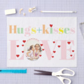 Kisses, liefde, touwtjes foto-Valentijnsdag Tissuepapier (Craft)