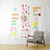 Kisses, liefde, touwtjes foto-Valentijnsdag Wandkleed (In Situ (horizontaal))