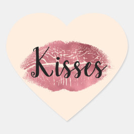Kisses Lippen Hart Sticker